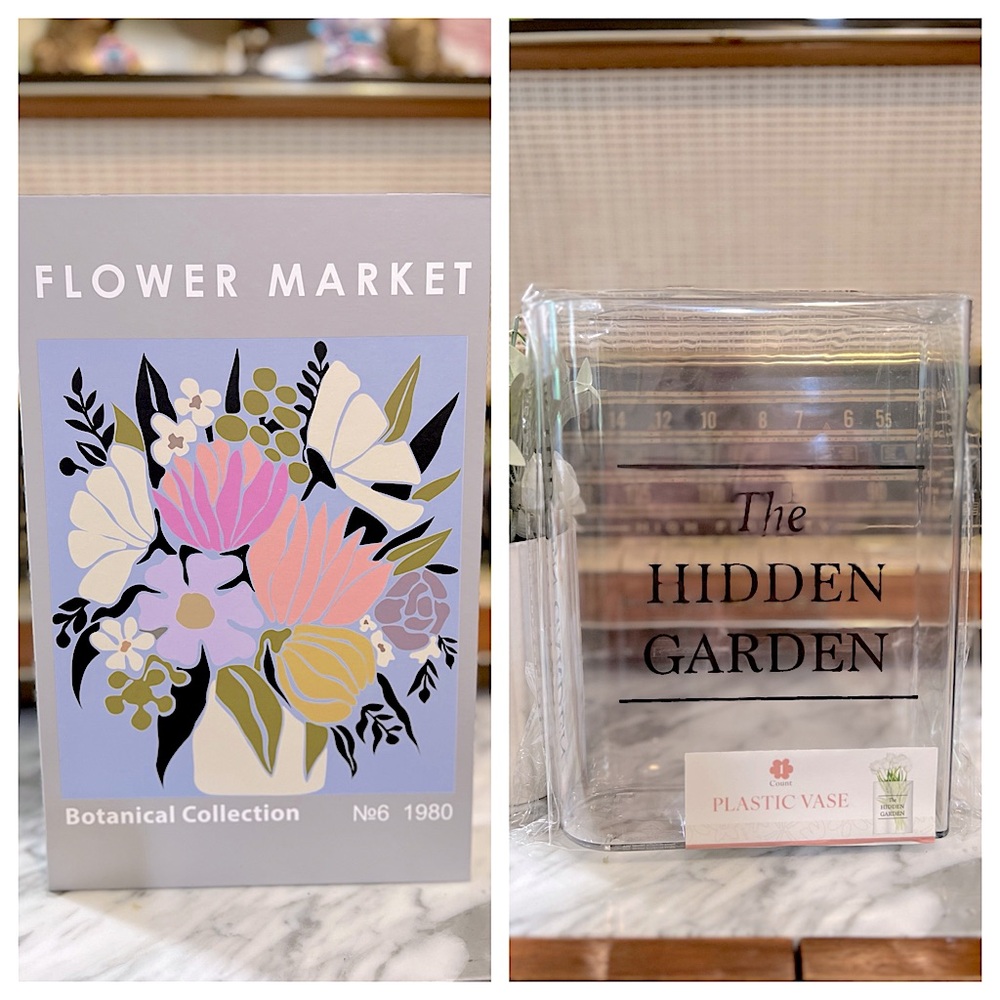 ✨NEW🌼Target Bullseye Playground 2024 Flowers Market Book Box and Book Vase📚